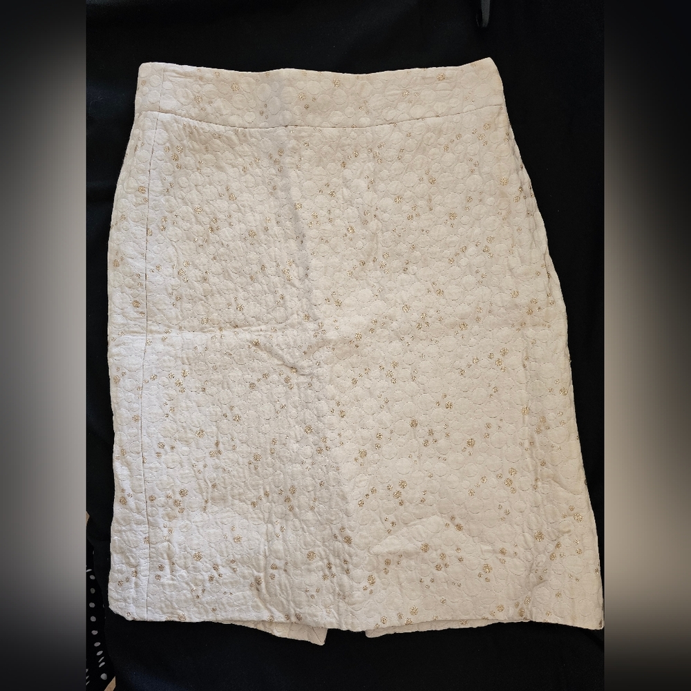 J. Crew  Tan Knee-Length Pencil Skirt